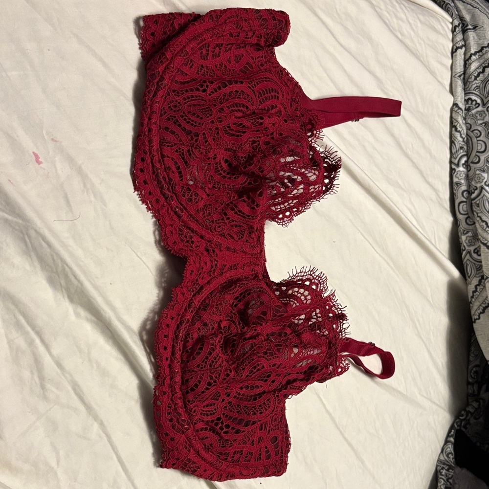 Victoria's Secret Red Lace Bra